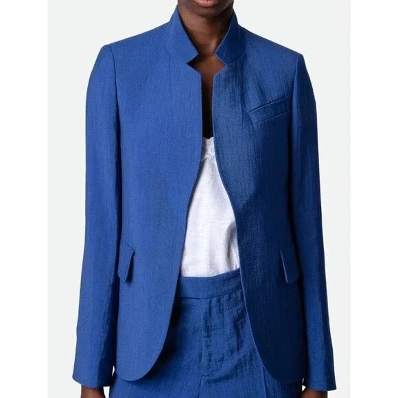 Zadig & Voltaire Italian Linen Blazer - Womens Size US 10 (French XL/42) - Picture 1 of 7